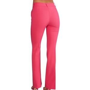 Express Mid Rise Columnist Work Pants Coral 4 Tall
